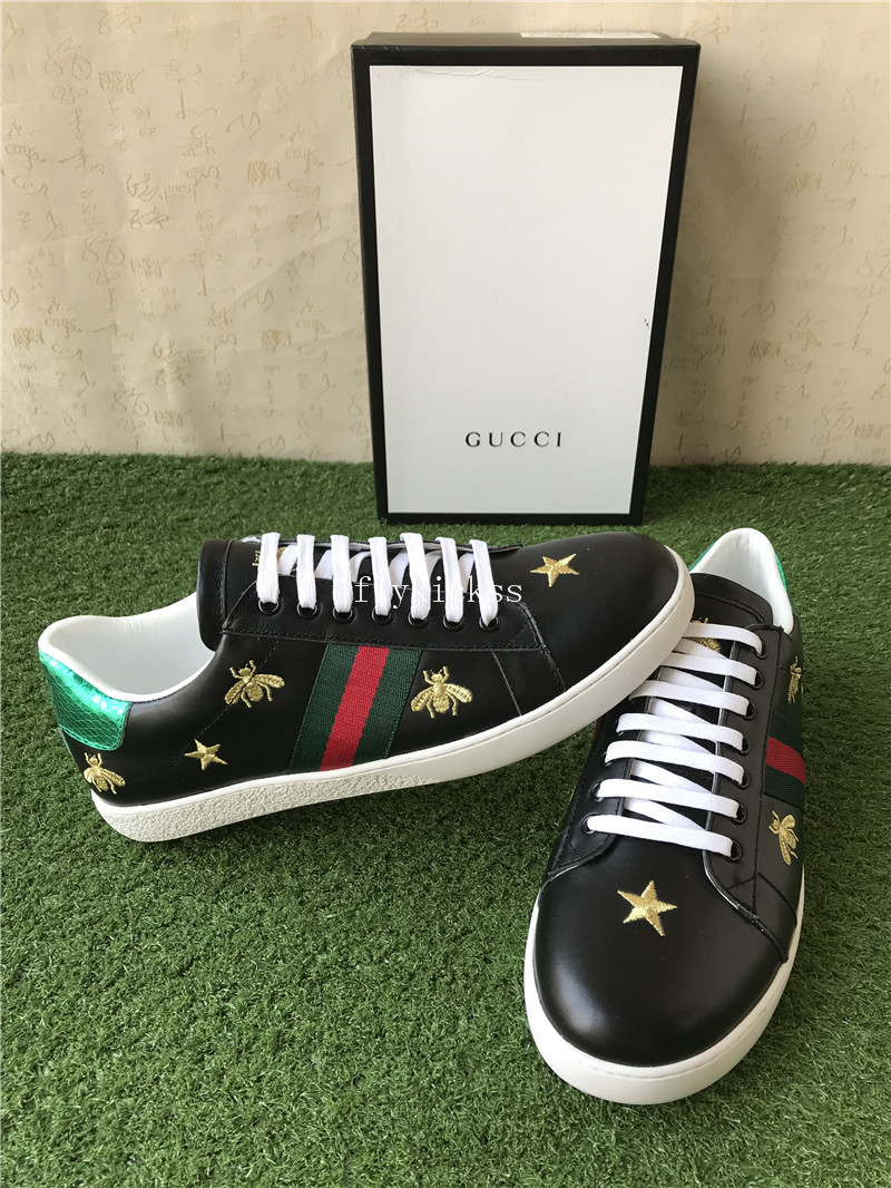 GC Ace Embroidered Sneaker Black Bee